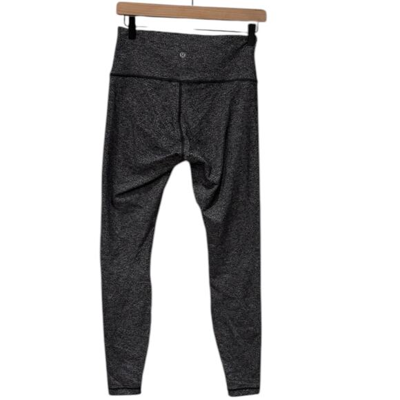 Lululemon Wunder Under Hi-Rise Tight 28" Heathered Black Size 8 - Picture 4 of 8